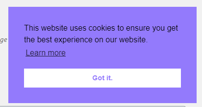 Cookie Consent Banner