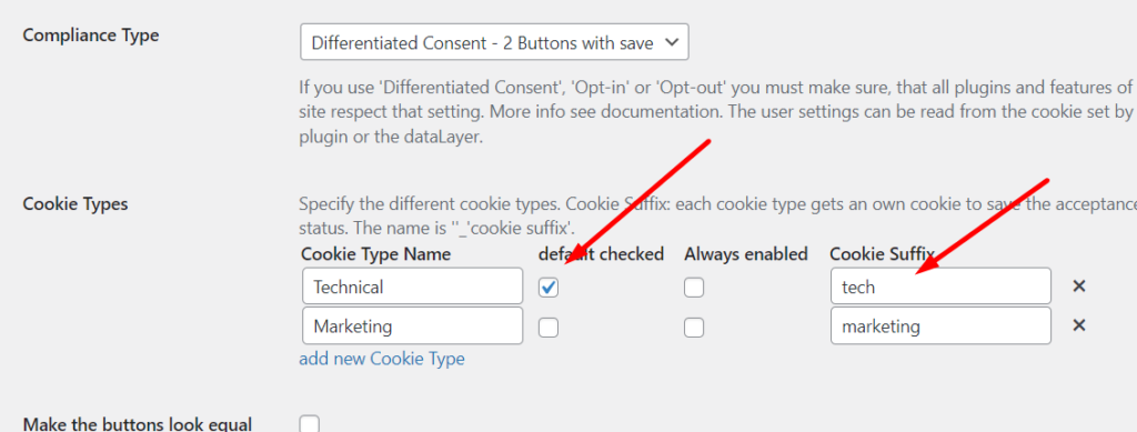 consent mode configuration: analytics_storage granted per default - compliance settings